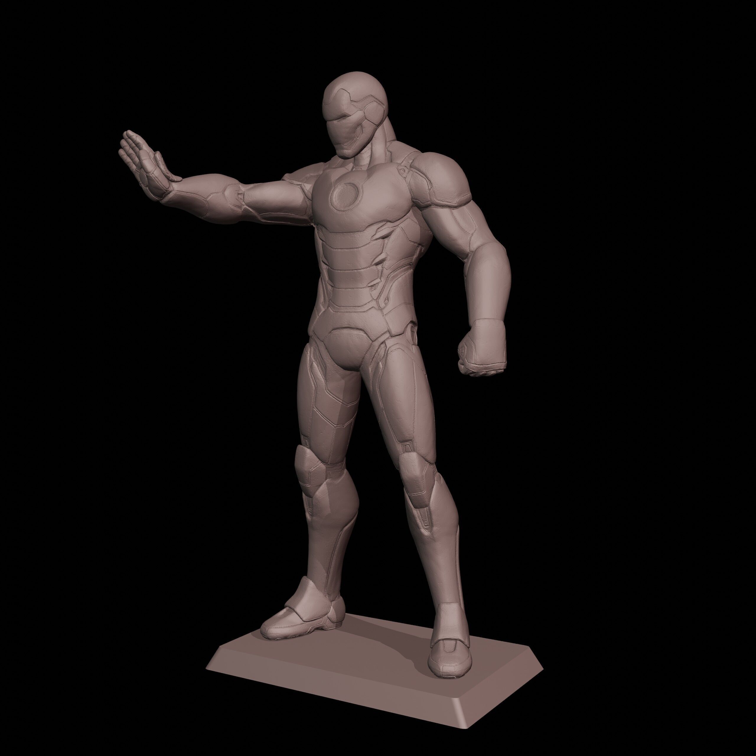 Iron Man 3D print model_3