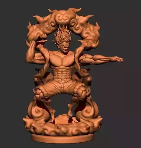 Luffy Gear4 snake man fan art 3D print model
