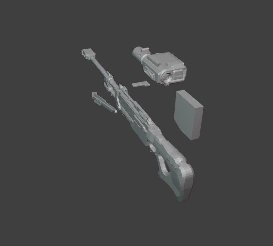 modelo francotirador h4 - Halo 3D print model_5