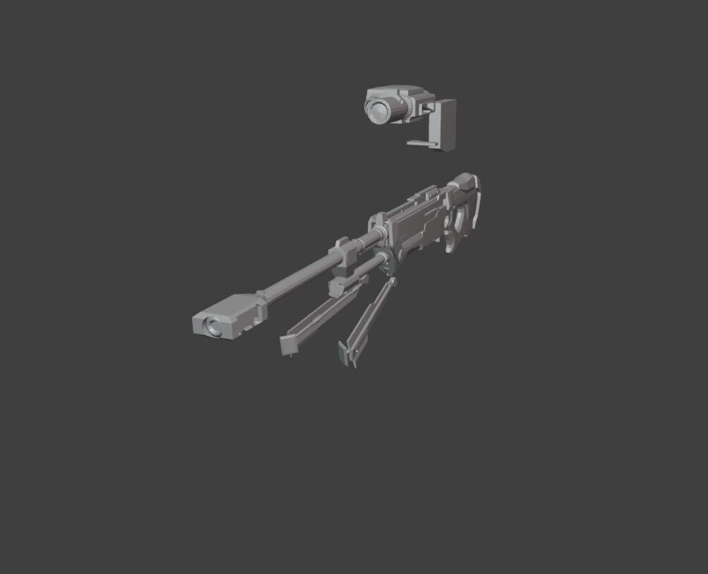 modelo francotirador h4 - Halo 3D print model_1