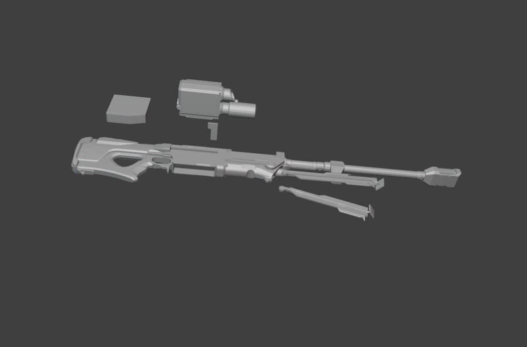 modelo francotirador h4 - Halo 3D print model_4