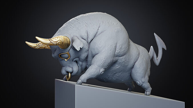 Bullfighting sculpture decoration 3D printing model 3D print model