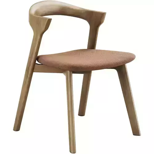 Ethnicraft Bok  Chair with Upholstered Seat 3D model