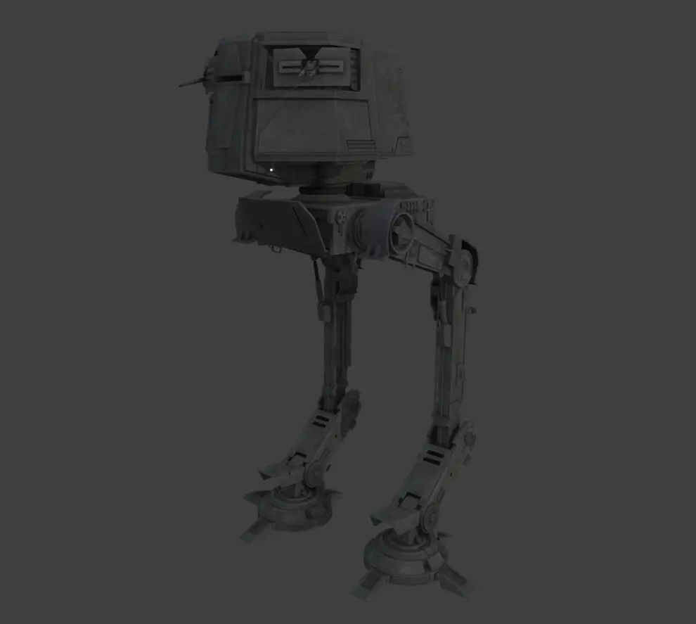 AT-AC Styalized Low-poly 3D model_0