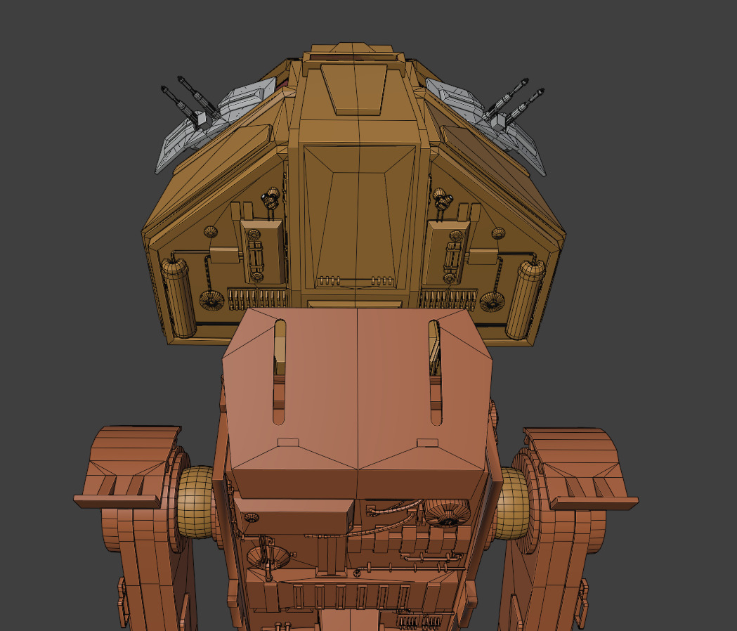 AT-AC Styalized Low-poly 3D model_8