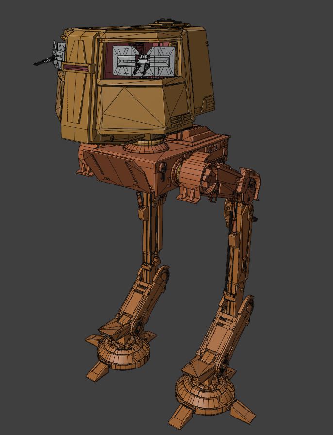 AT-AC Styalized Low-poly 3D model_7