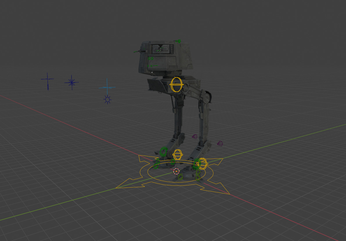 AT-AC Styalized Low-poly 3D model_1