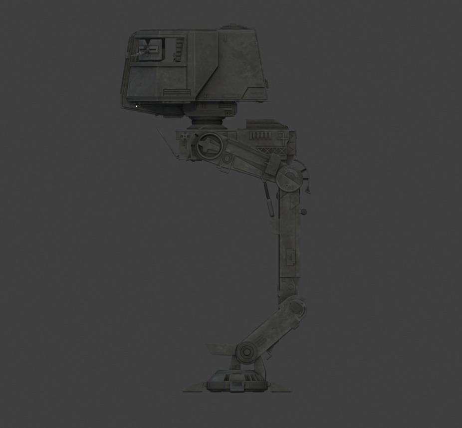 AT-AC Styalized Low-poly 3D model_2