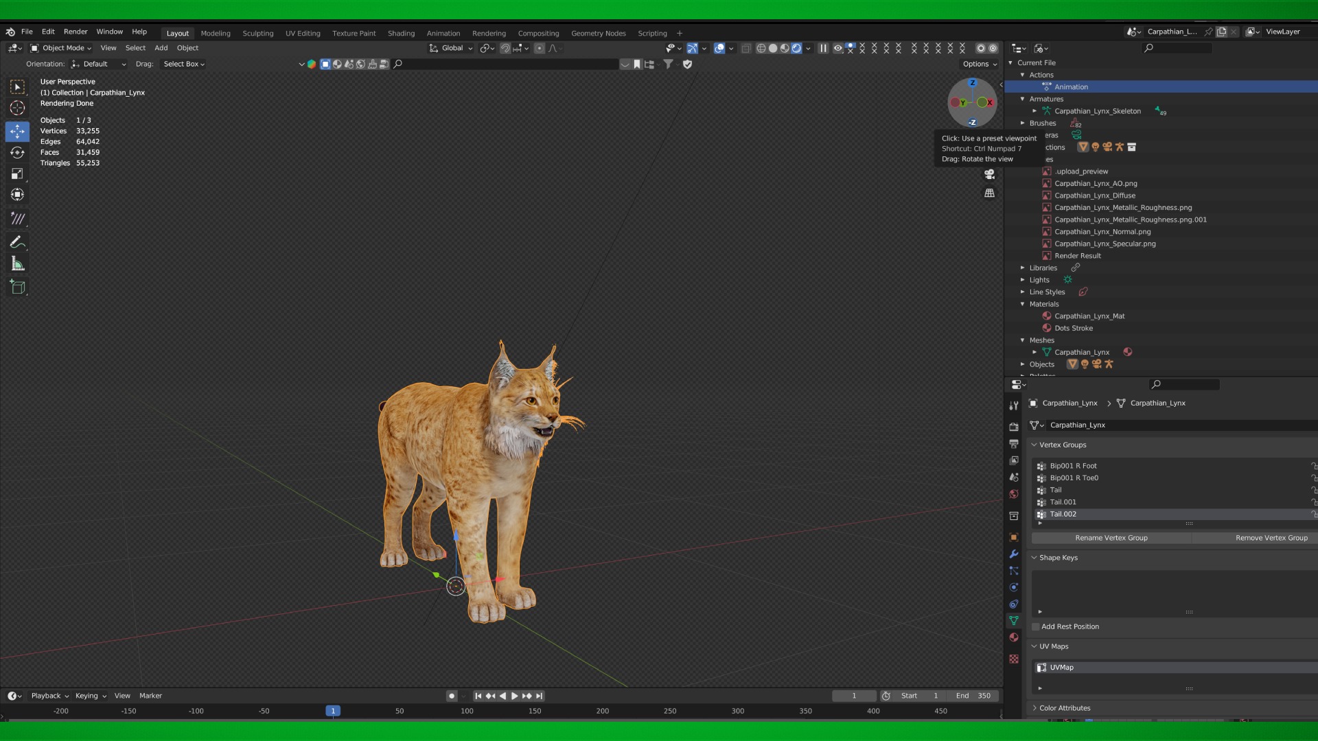 Lynx Wild Cats 3D Model Collection_17
