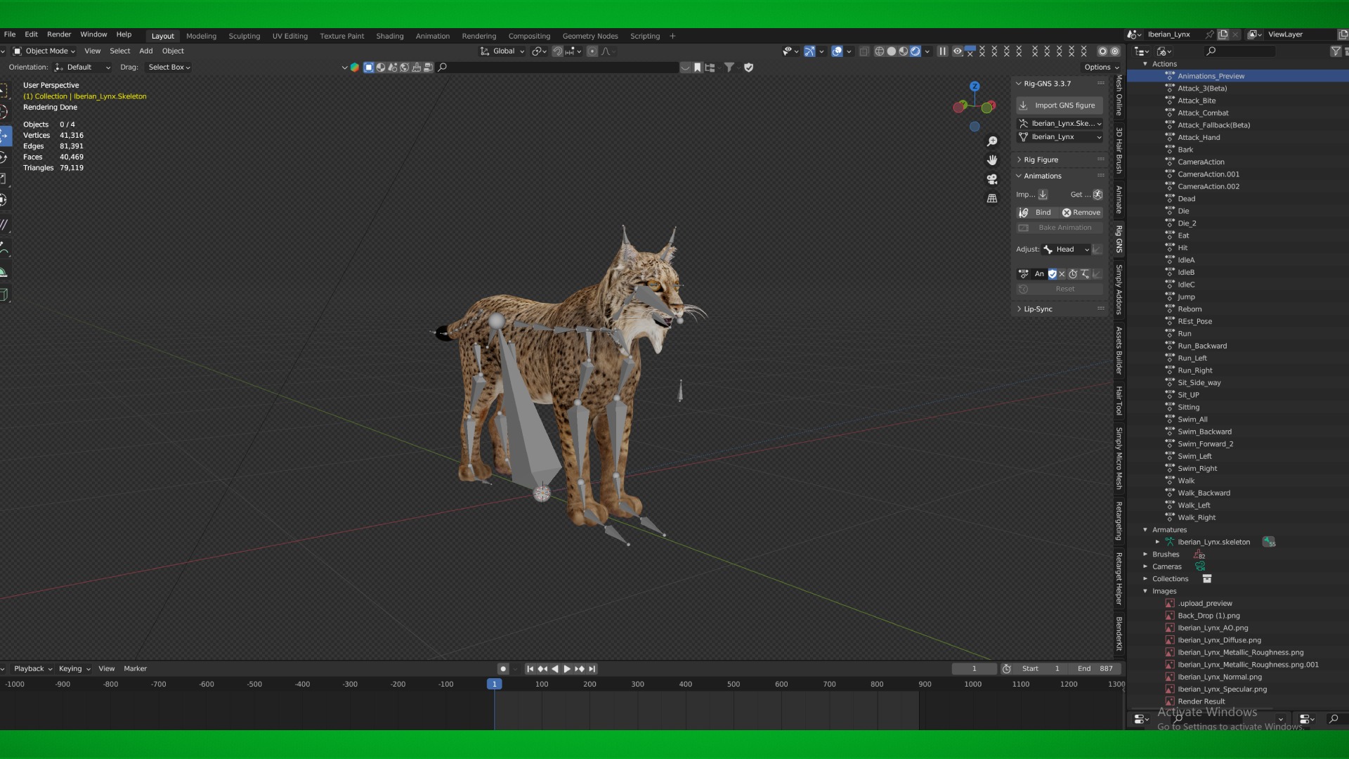 Lynx Wild Cats 3D Model Collection_23