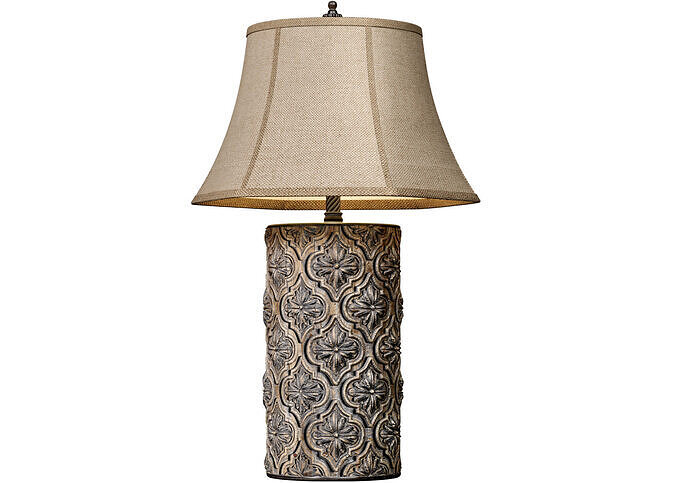 Aged Bronze Arabic Oriental Nightstand bedside Table Lamp 3D model