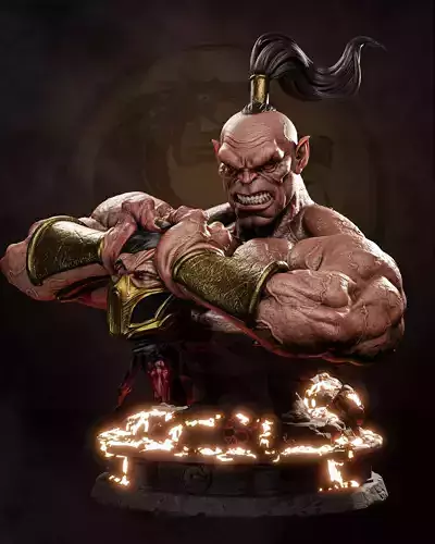 Goro Bust Mortal Kombat - STL 3D print model