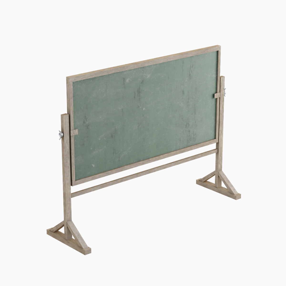 Chalkboard 01 Low-poly 3D model_5