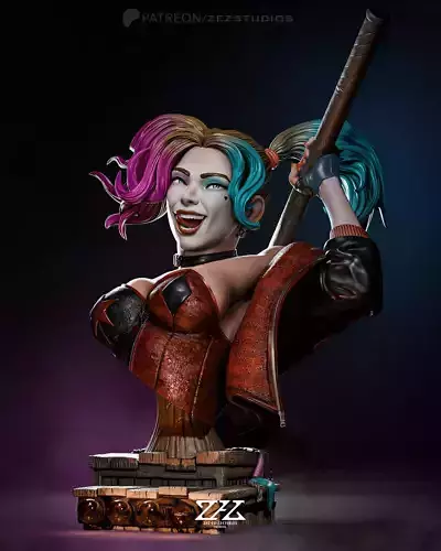 Harley Quinn Bust - STL