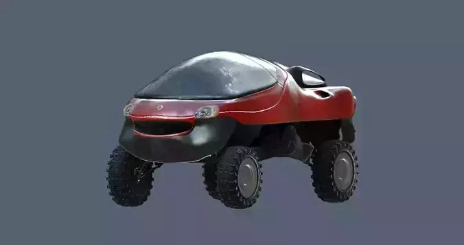 Renault Racoon Concept Car 1992 Free low-poly 3D model