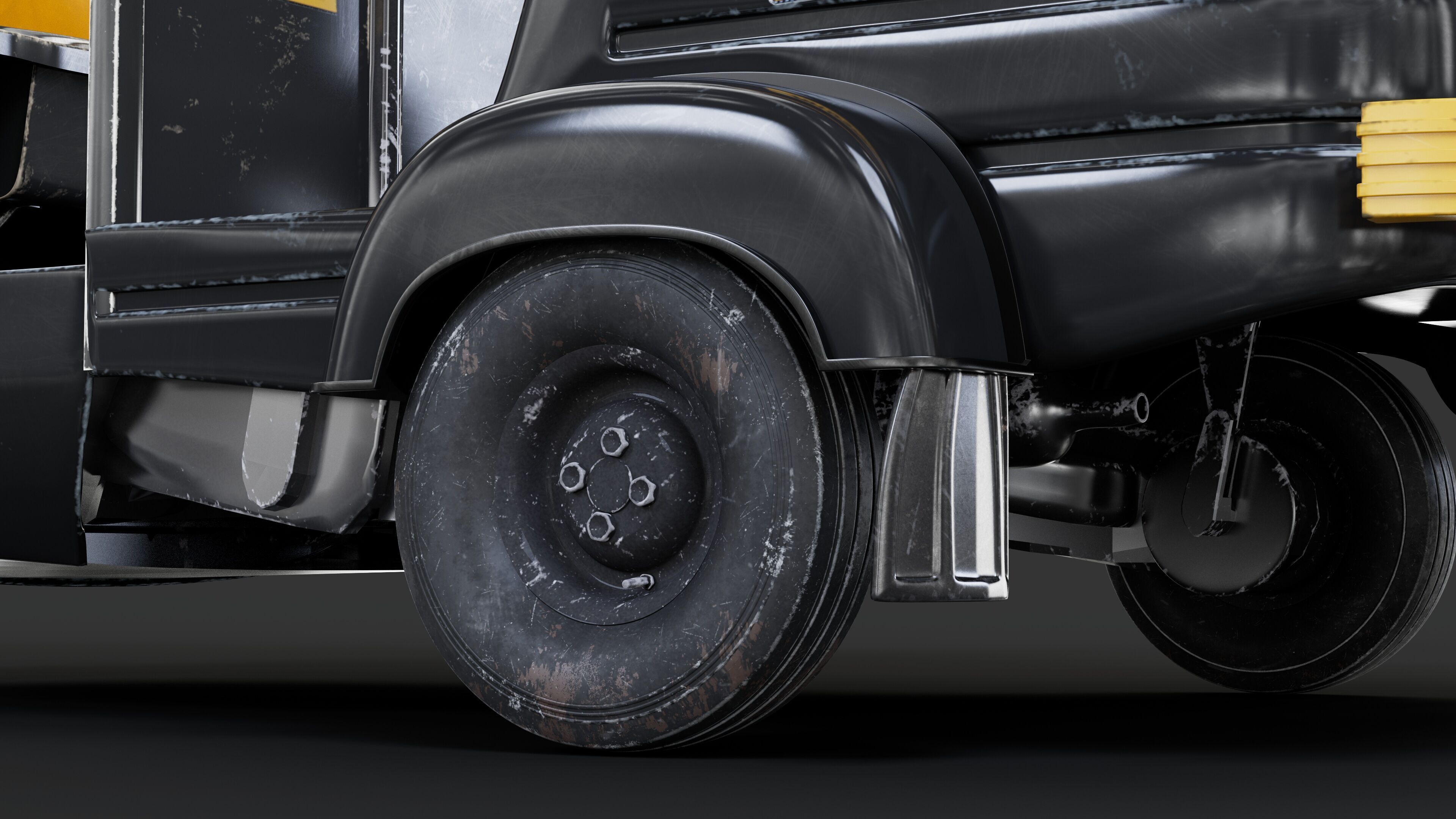 Auto rickshaw 3D model_4