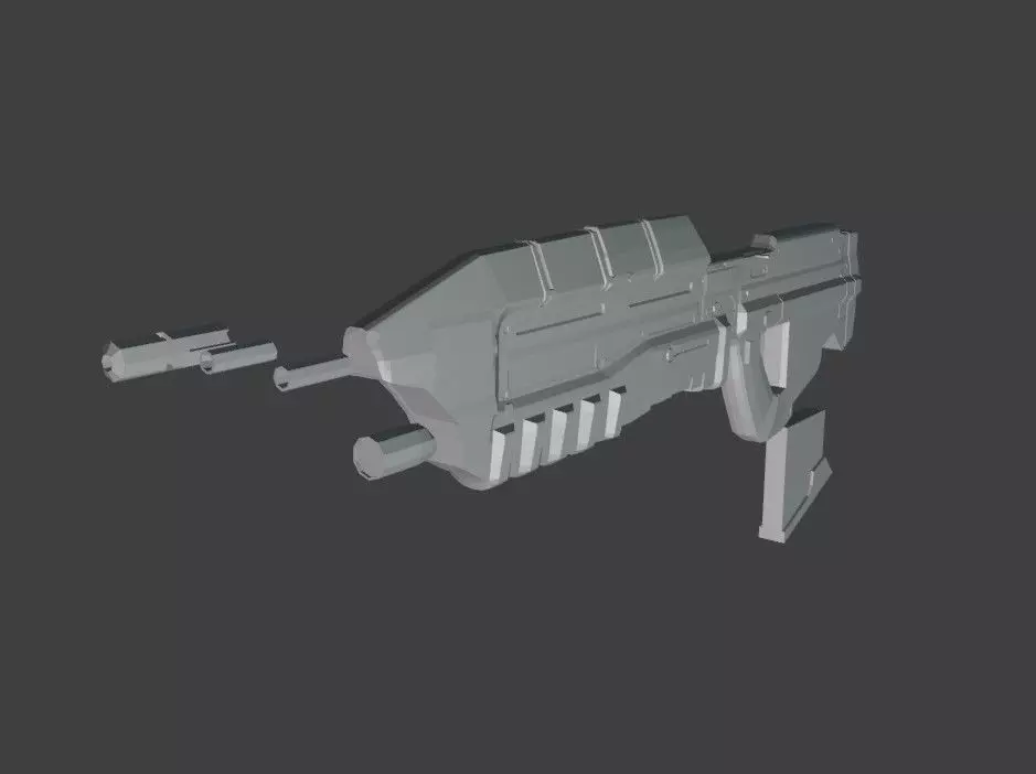 modelo rifle - Halo 3D print model