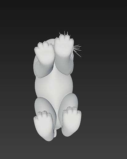 Optimized Low-Poly Kitten 3D Model UE5- Unity Real-Time Ready Low-poly 3D model_14