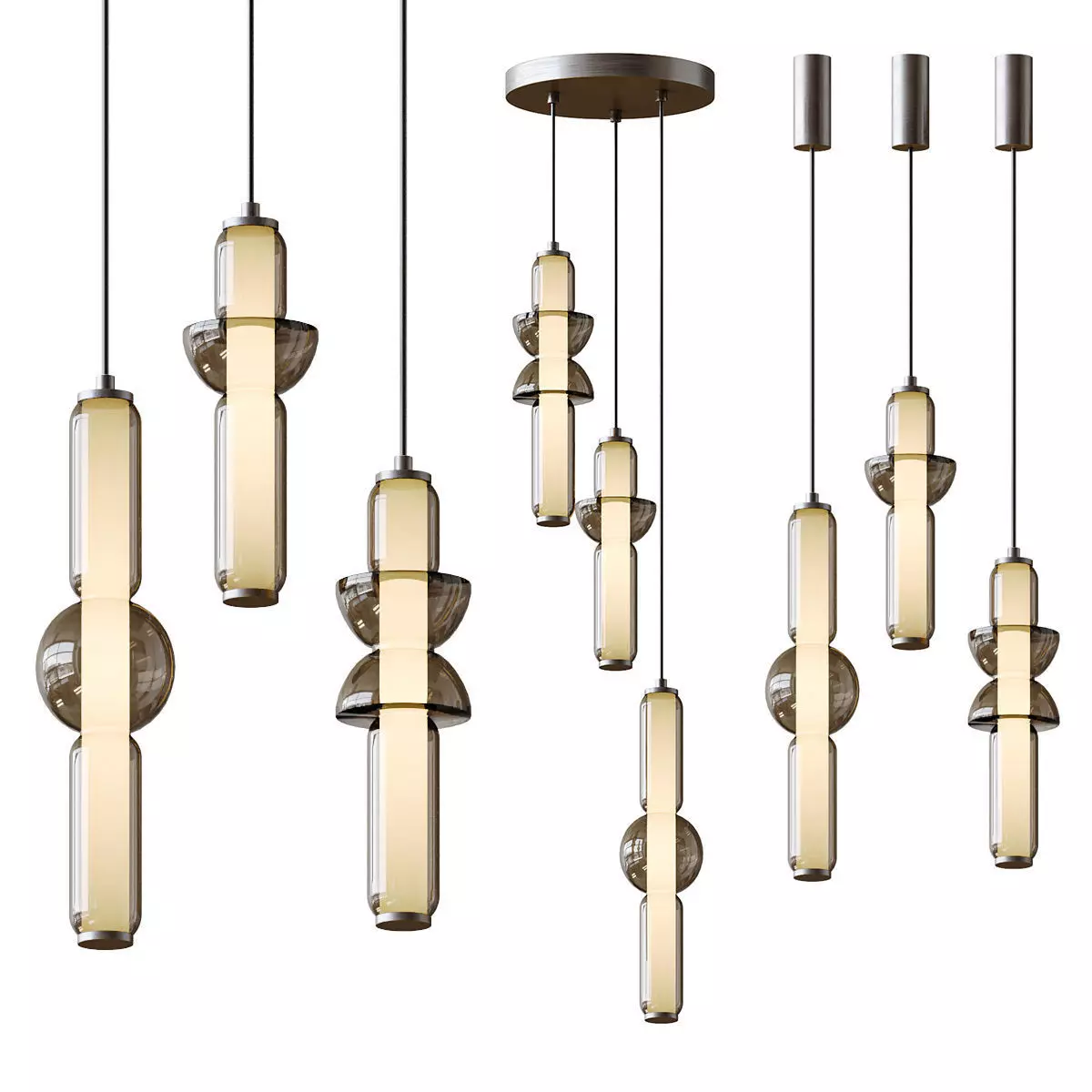 Bruni Pendant Italuxlighting 3D model_0