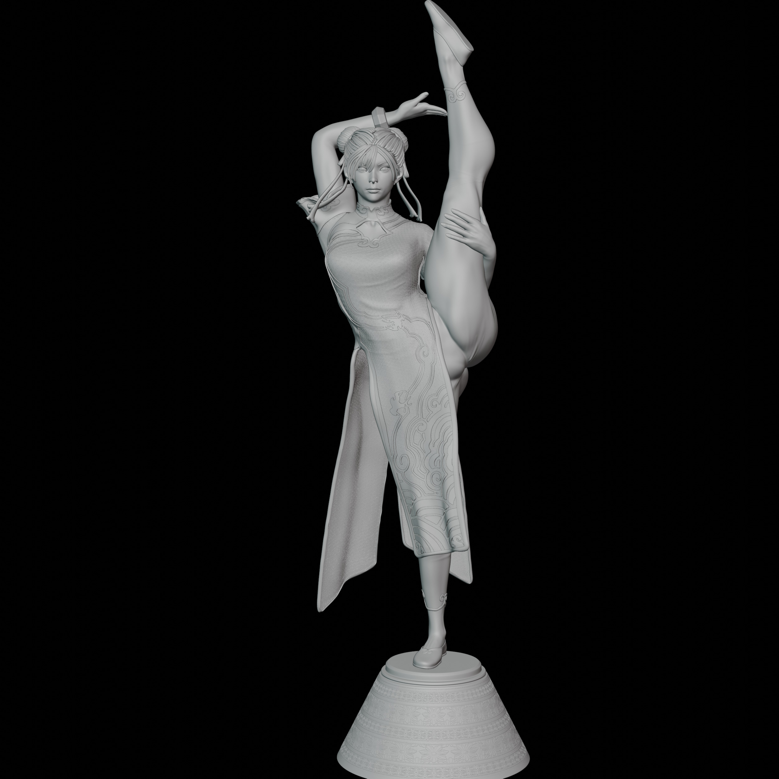Chun Li Street Fighter SFW Bikini NSFW Ready For 3D Printing 3D print model_14