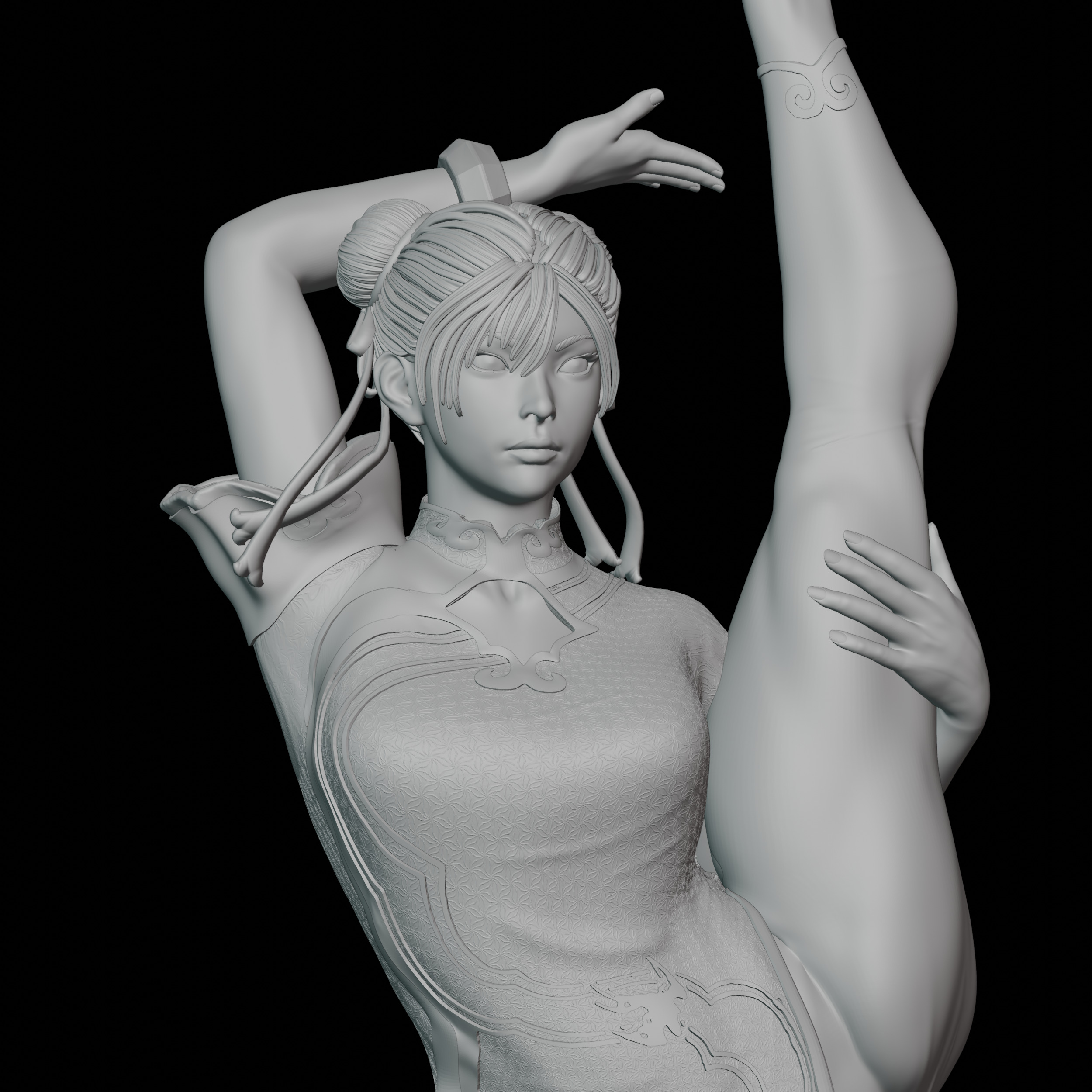 Chun Li Street Fighter SFW Bikini NSFW Ready For 3D Printing 3D print model_15