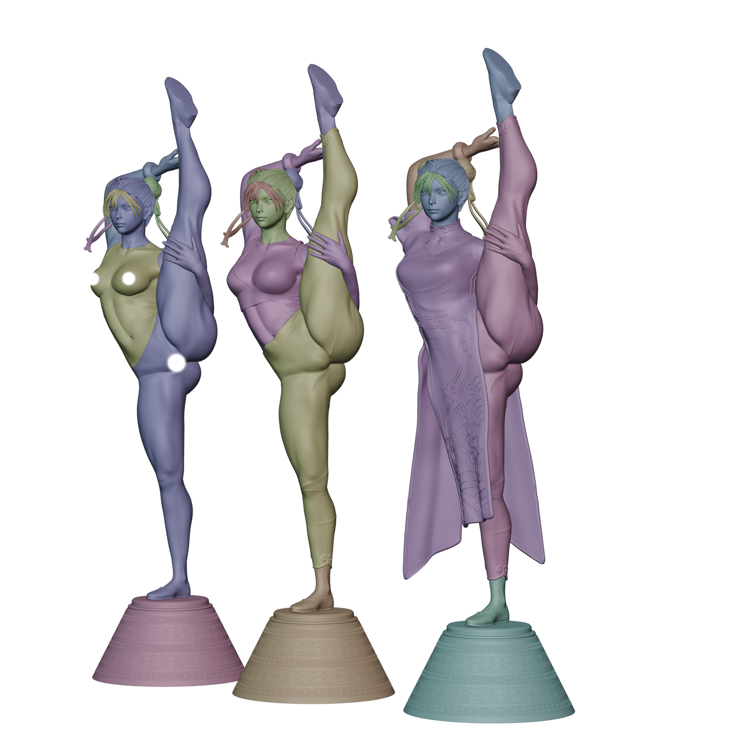 Chun Li Street Fighter SFW Bikini NSFW Ready For 3D Printing 3D print model_12