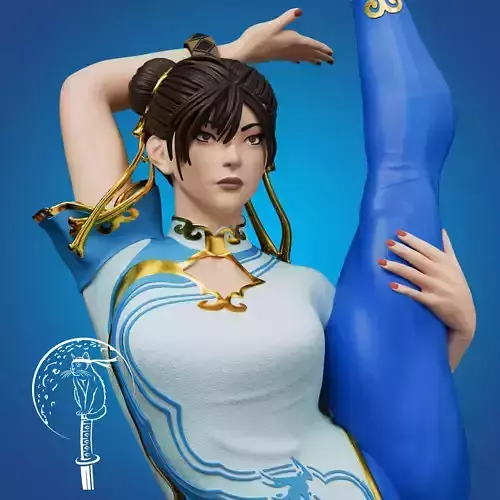 Chun Li Street Fighter SFW Bikini NSFW Ready For 3D Printing 3D print model