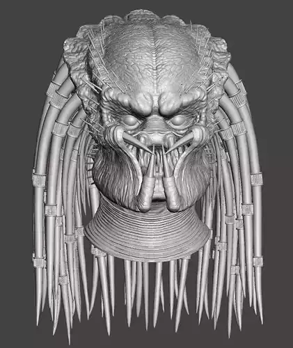 Predator 1987 Closed Mouth Jungle Hunter Head