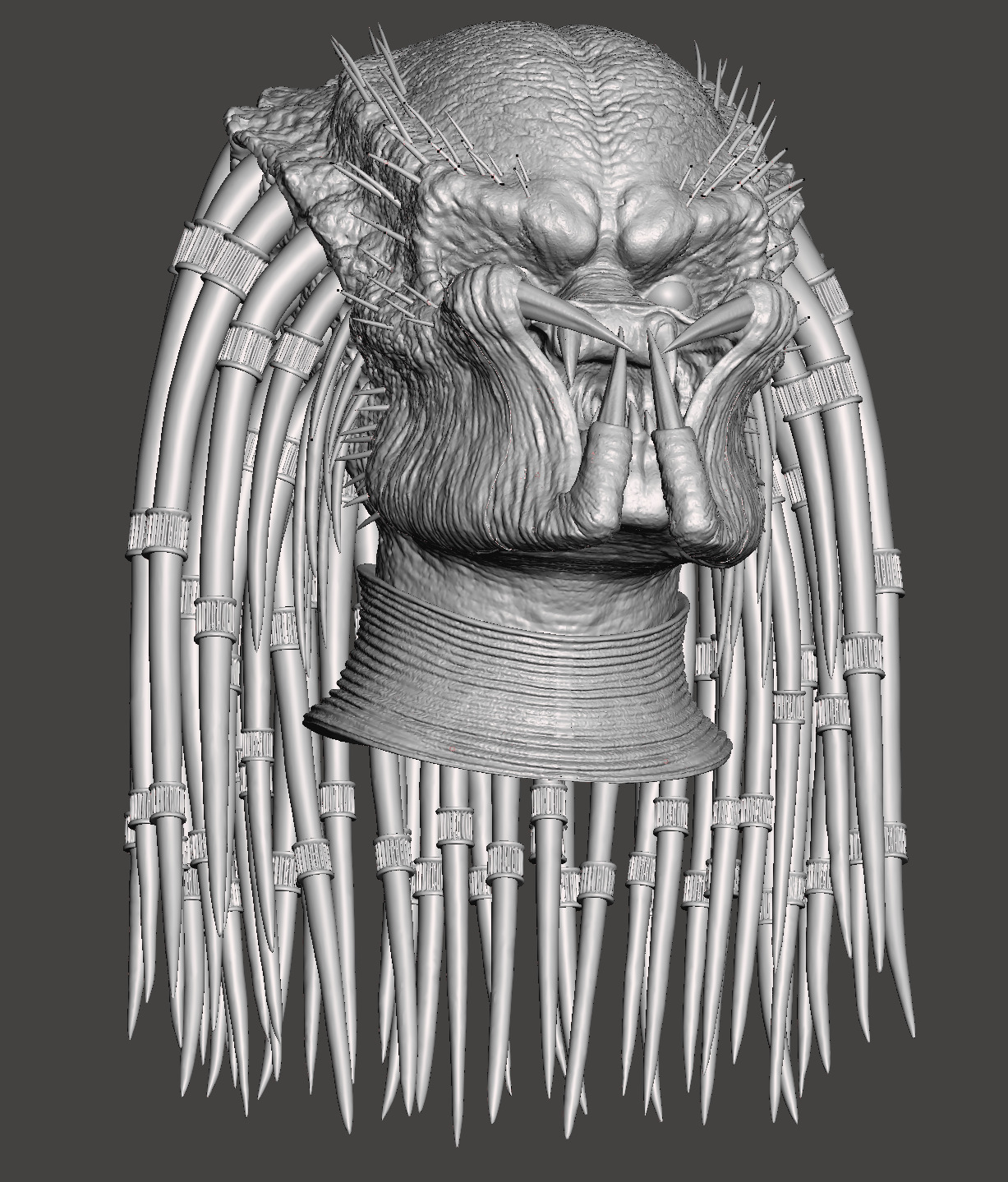 Predator 1987 Closed Mouth Jungle Hunter Head 3D print model_15