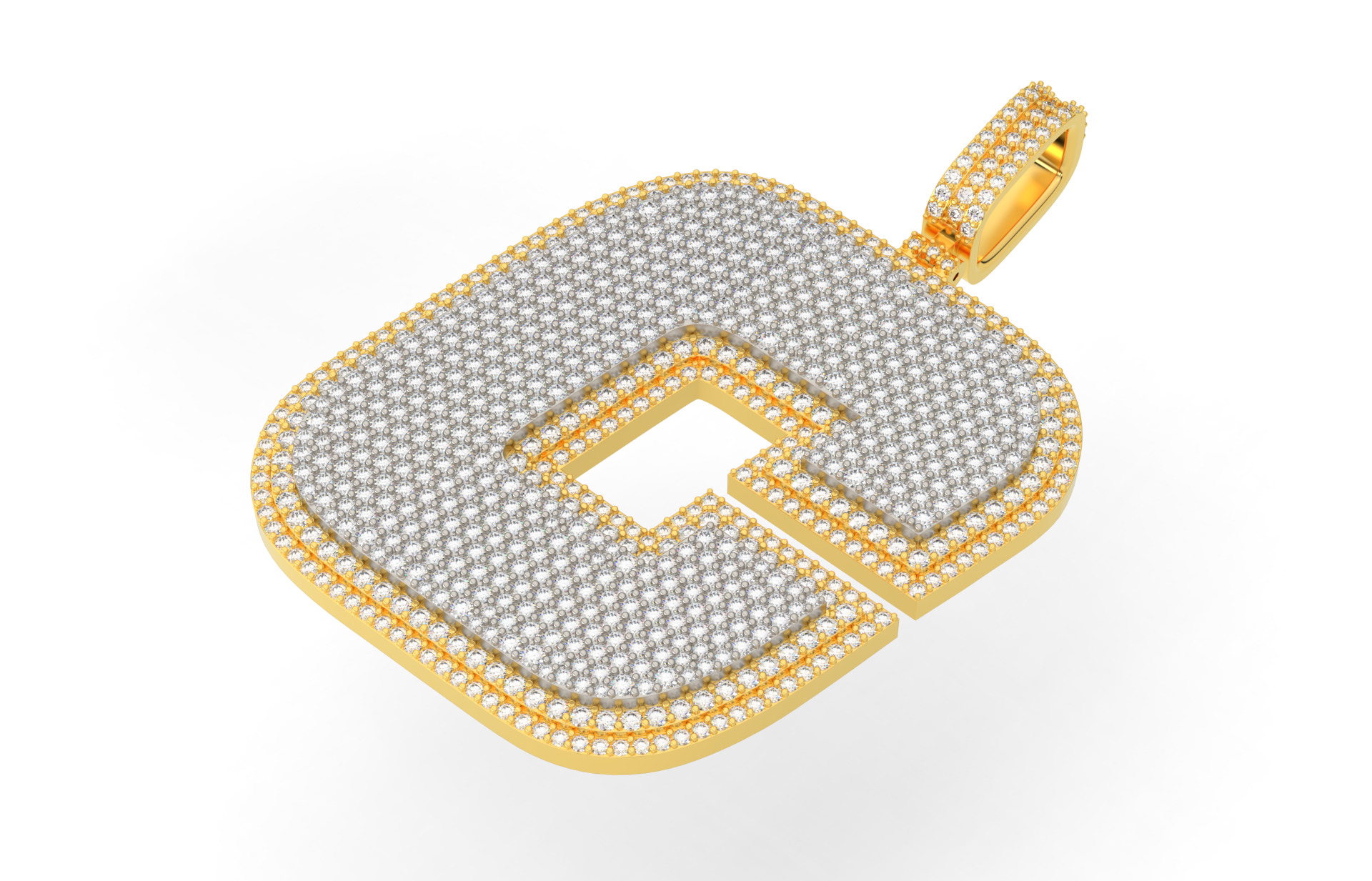 Basket Font C 3D print model_2