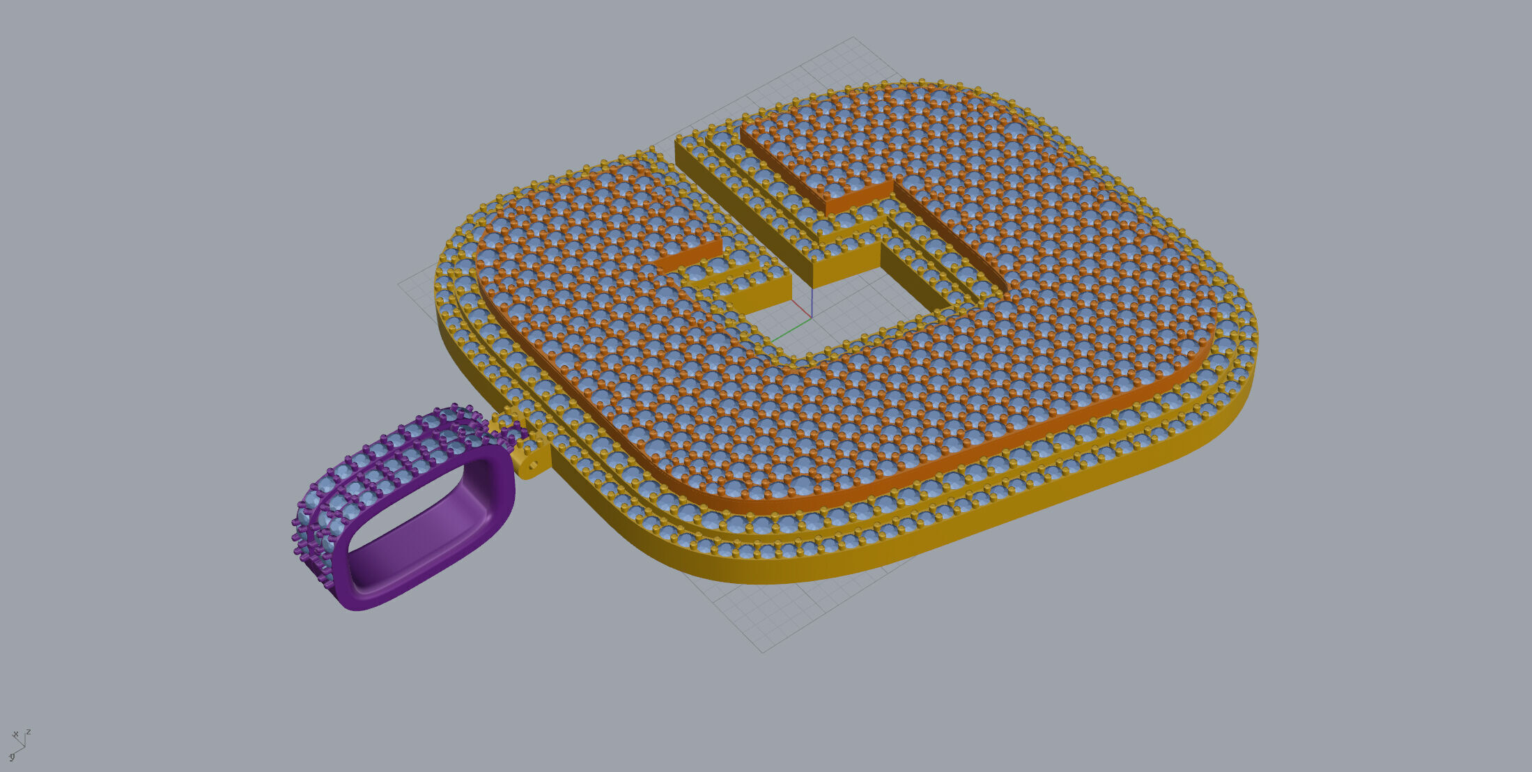 Basket Font C 3D print model_5