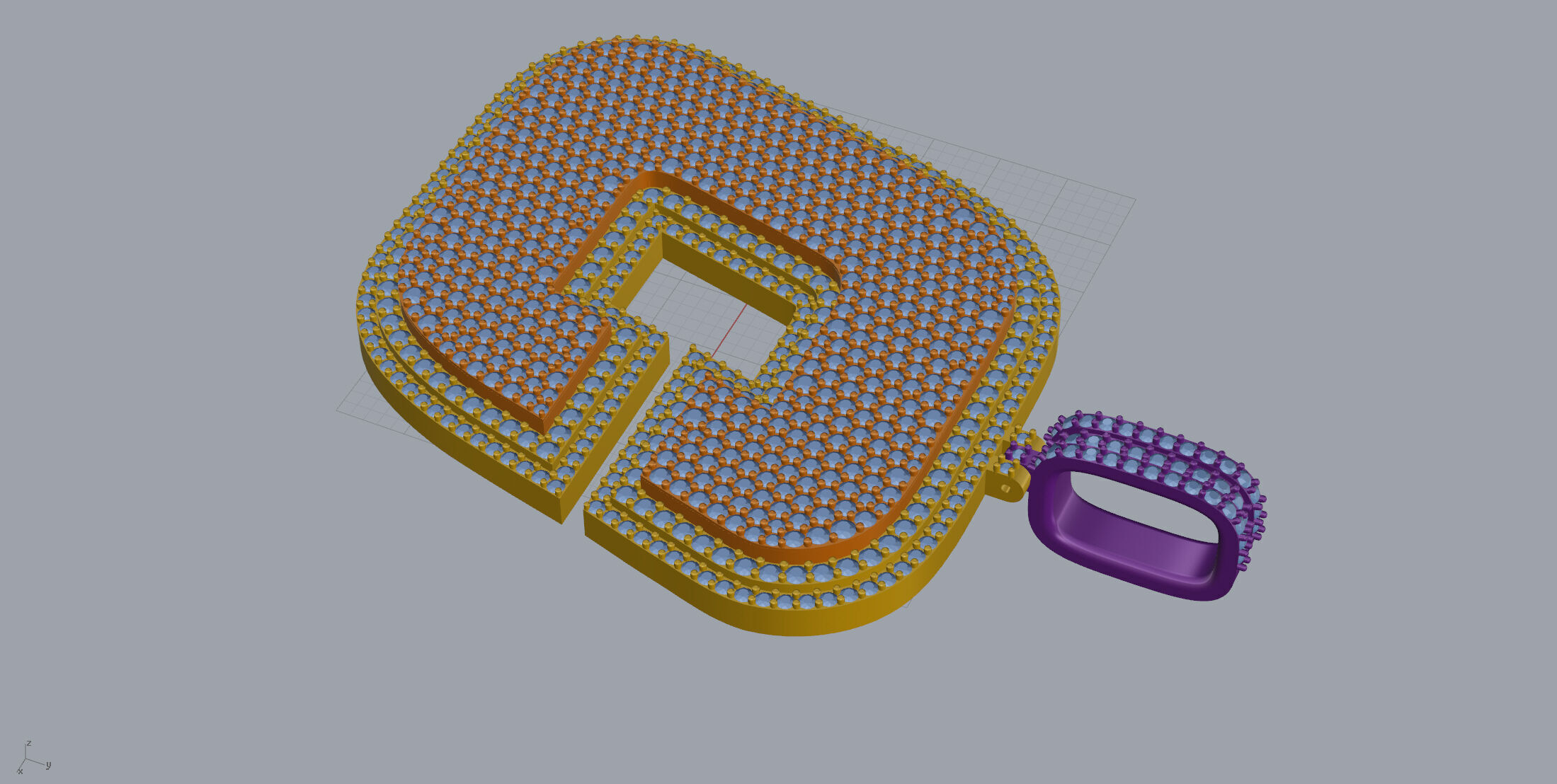 Basket Font C 3D print model_6