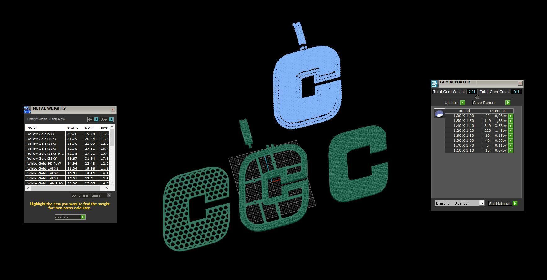 Basket Font C 3D print model_11