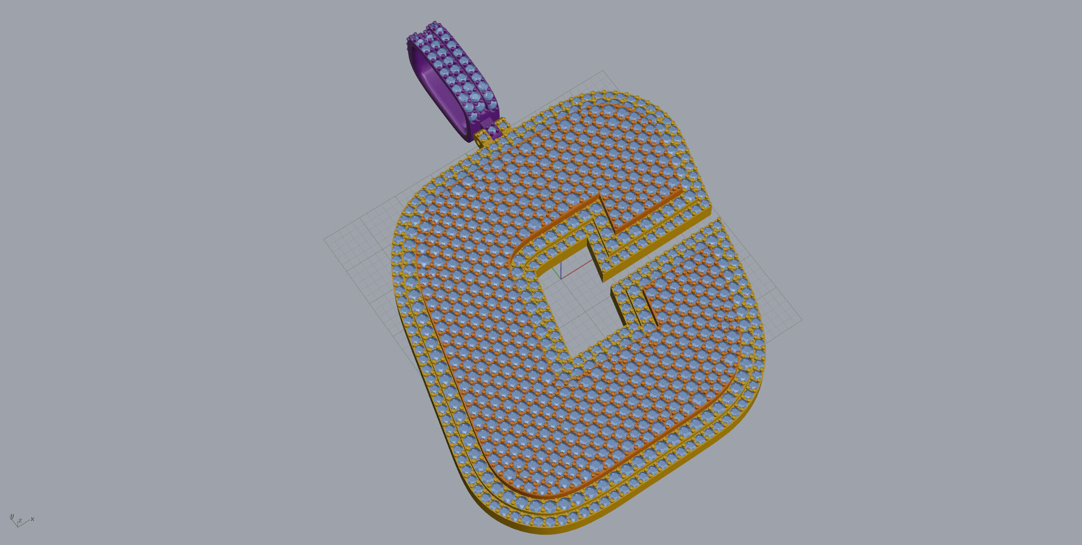 Basket Font C 3D print model_3