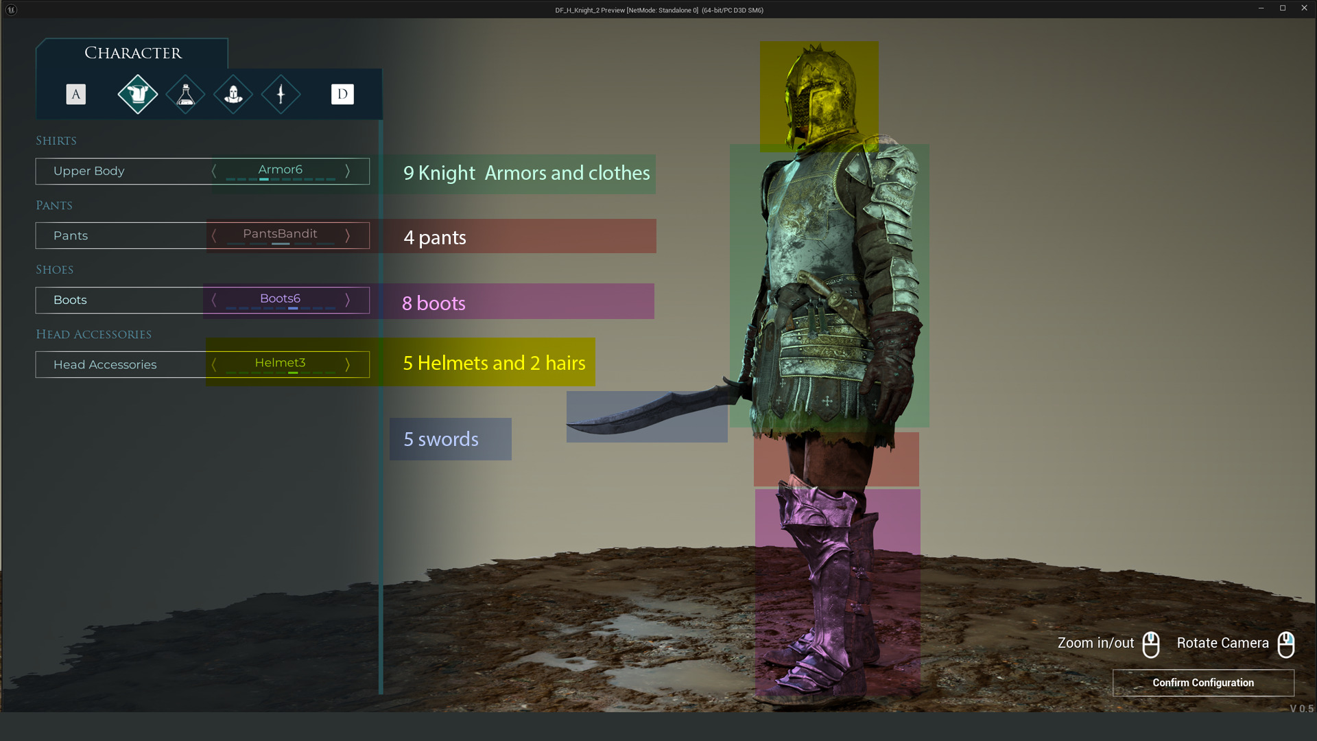 Dark Fantasy H KNIGHT Low-poly 3D model_4
