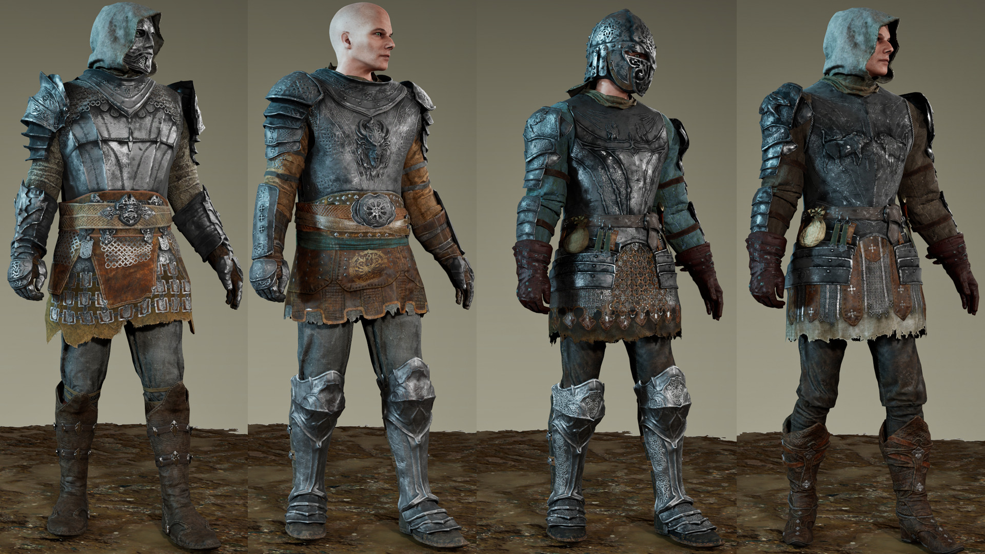 Dark Fantasy H KNIGHT Low-poly 3D model_7