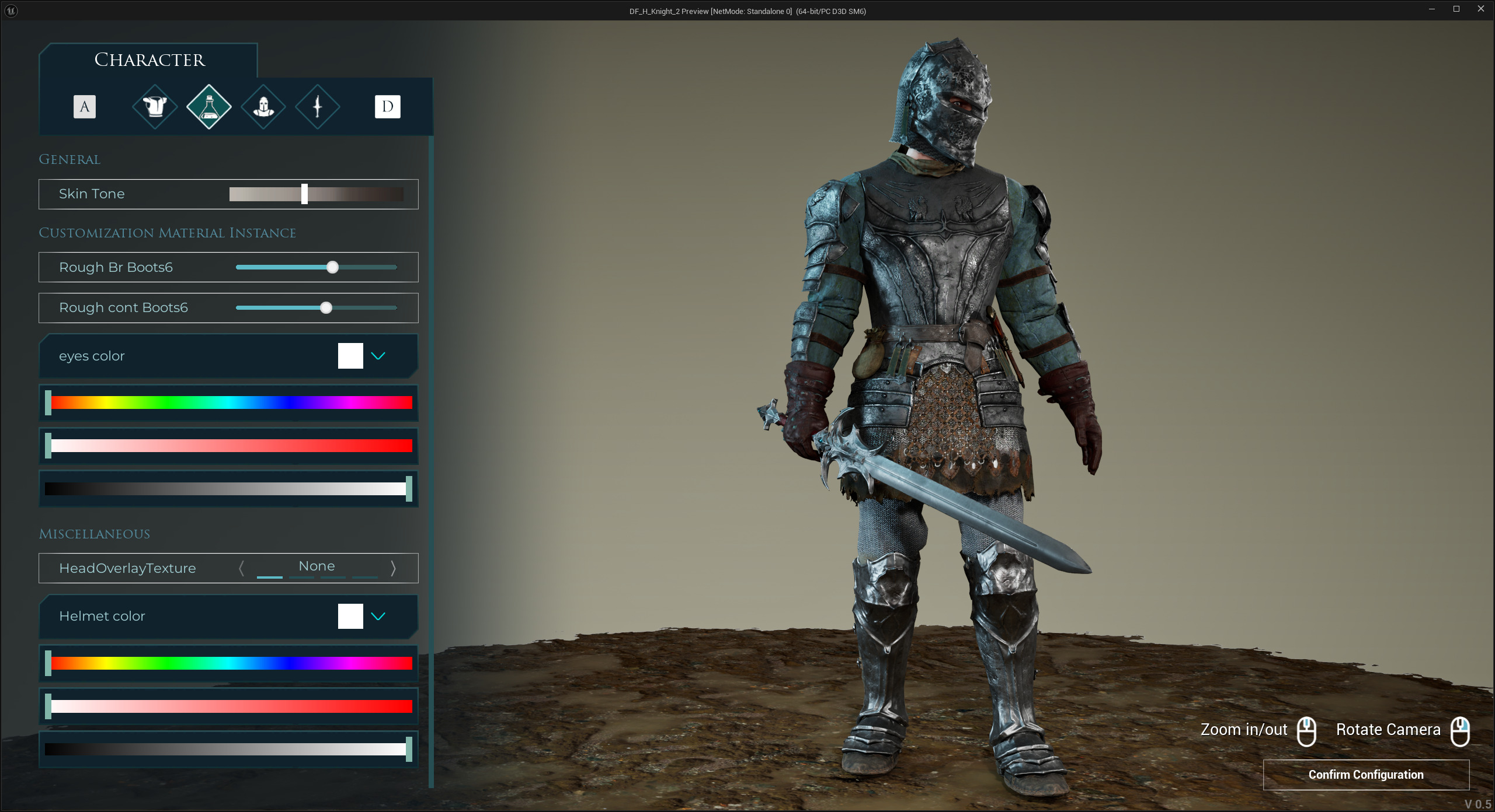 Dark Fantasy H KNIGHT Low-poly 3D model_10