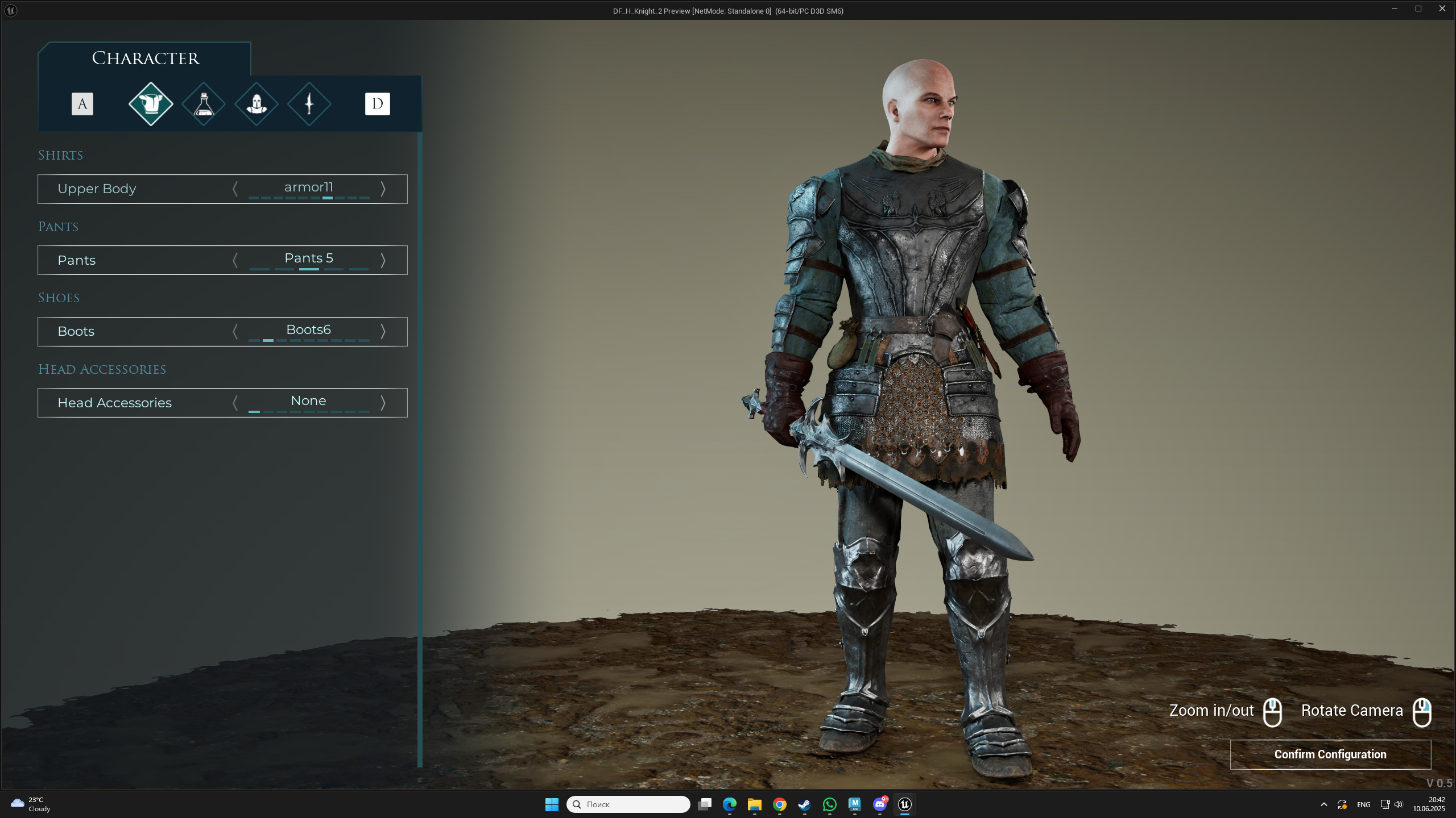 Dark Fantasy H KNIGHT Low-poly 3D model_5