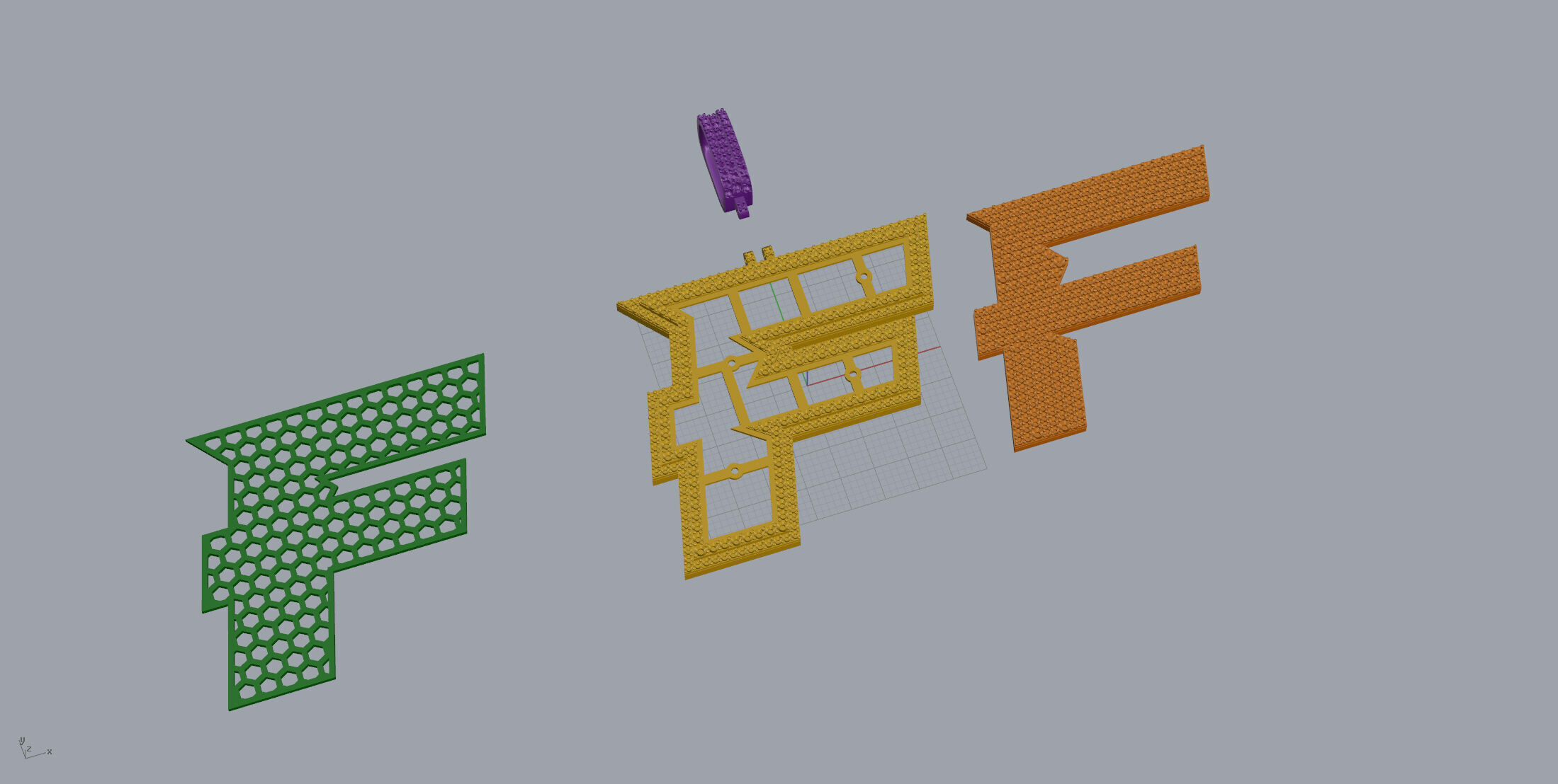 Basket Font F 3D print model_9