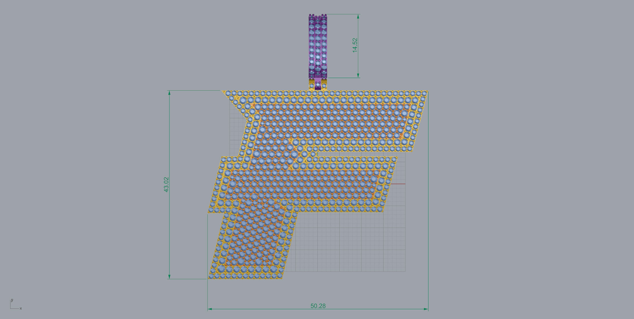Basket Font F 3D print model_7