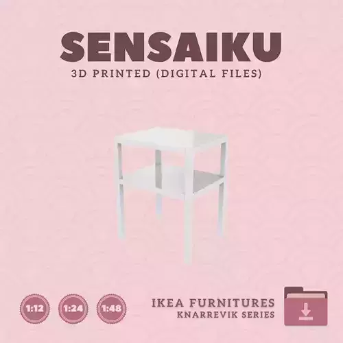 32 KNARREVIK Nightstand for Mini Dollhouse - IKEA - 3D Print
