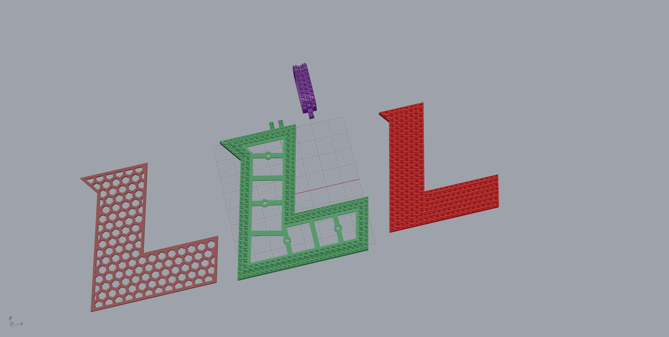 Basket Font L 3D print model_9