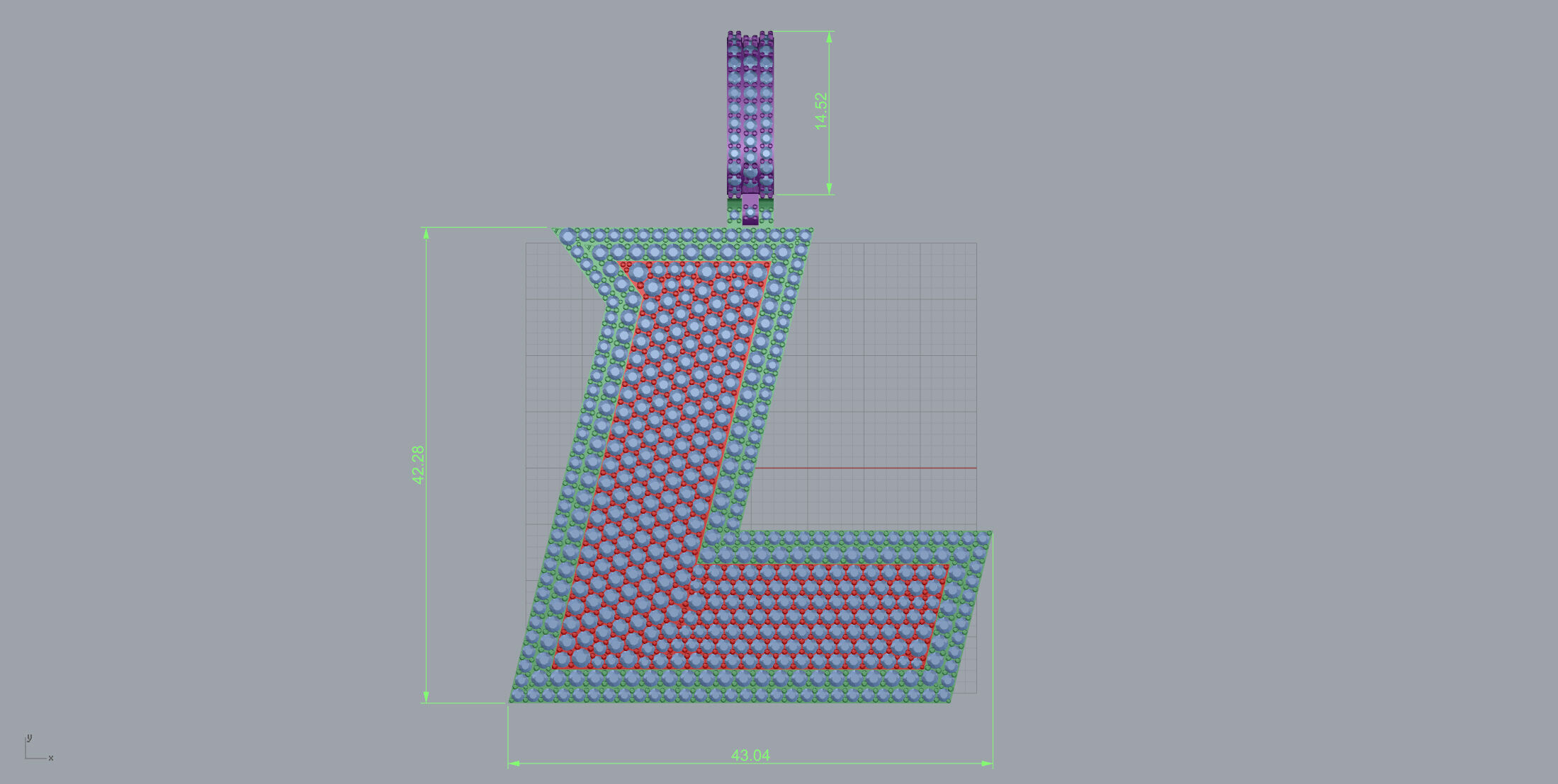 Basket Font L 3D print model_7