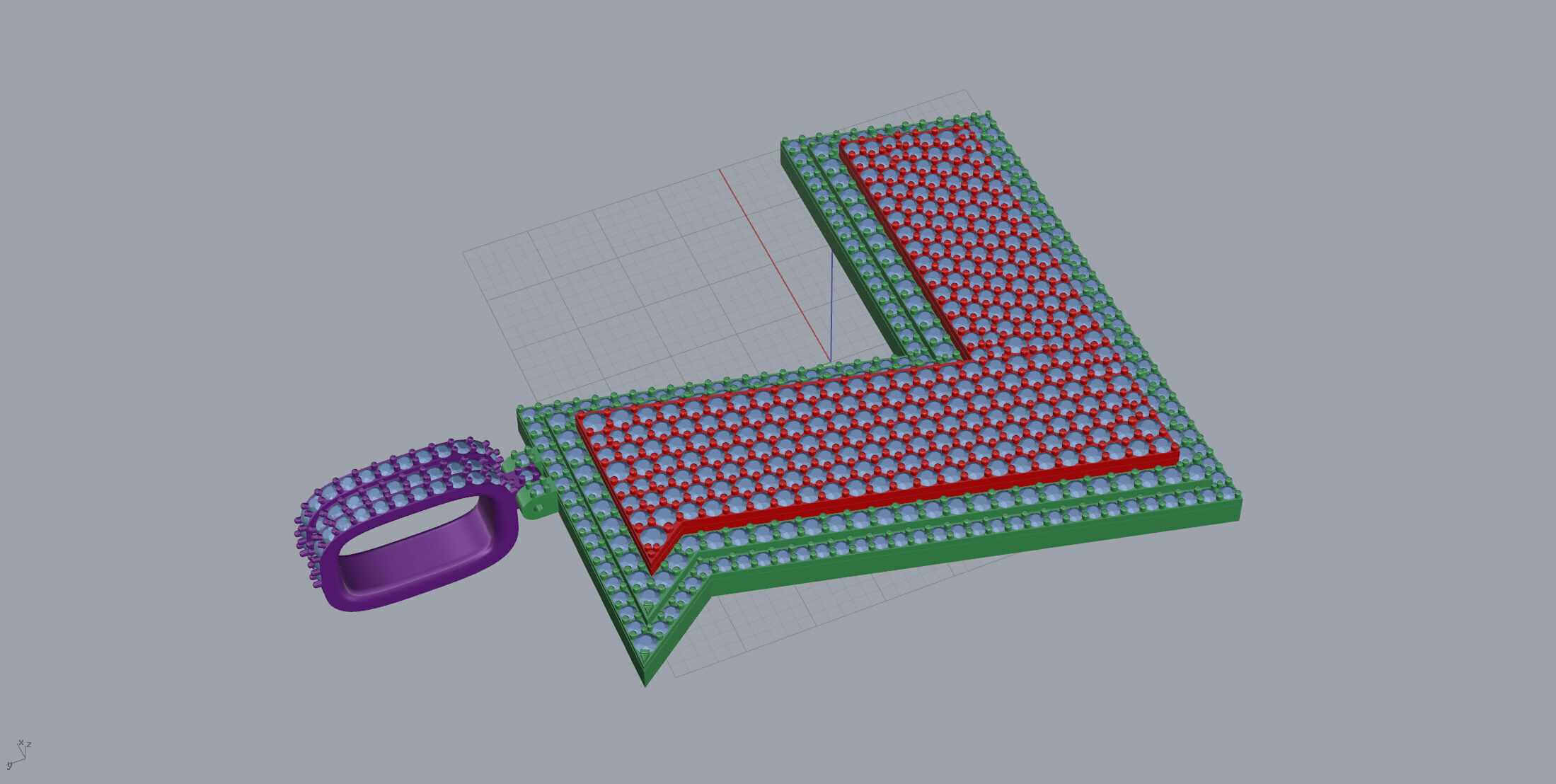 Basket Font L 3D print model_4