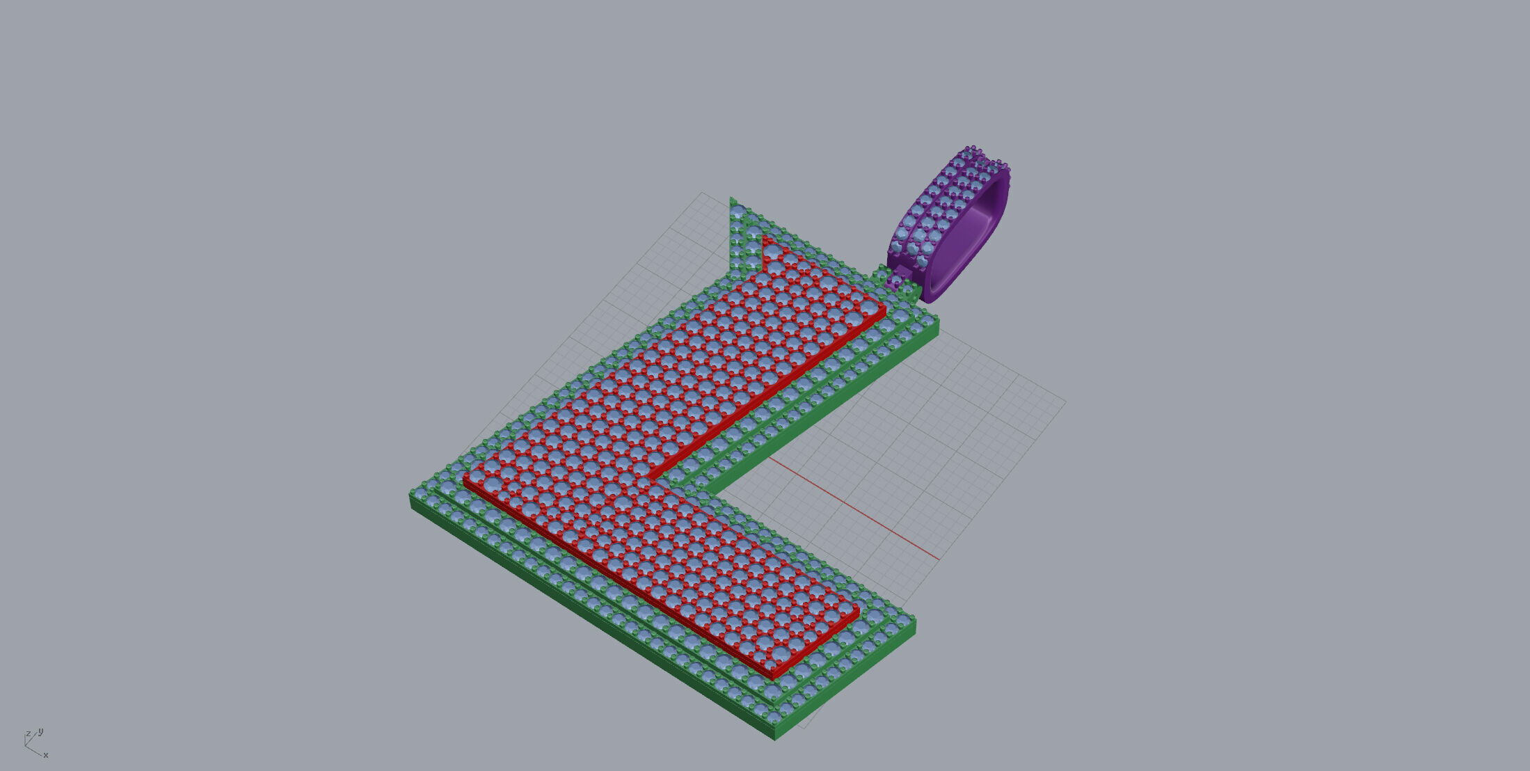 Basket Font L 3D print model_6