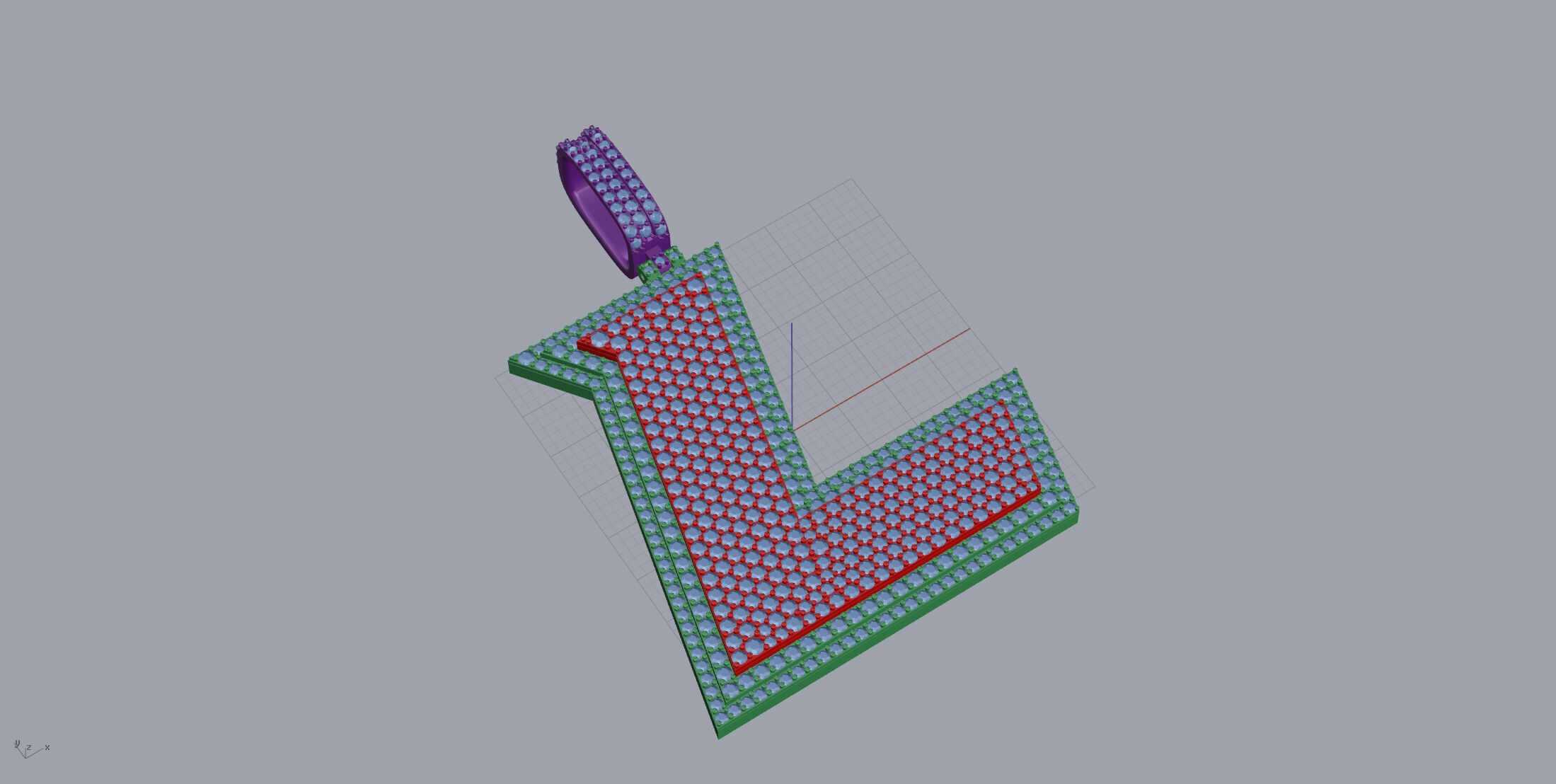 Basket Font L 3D print model_3
