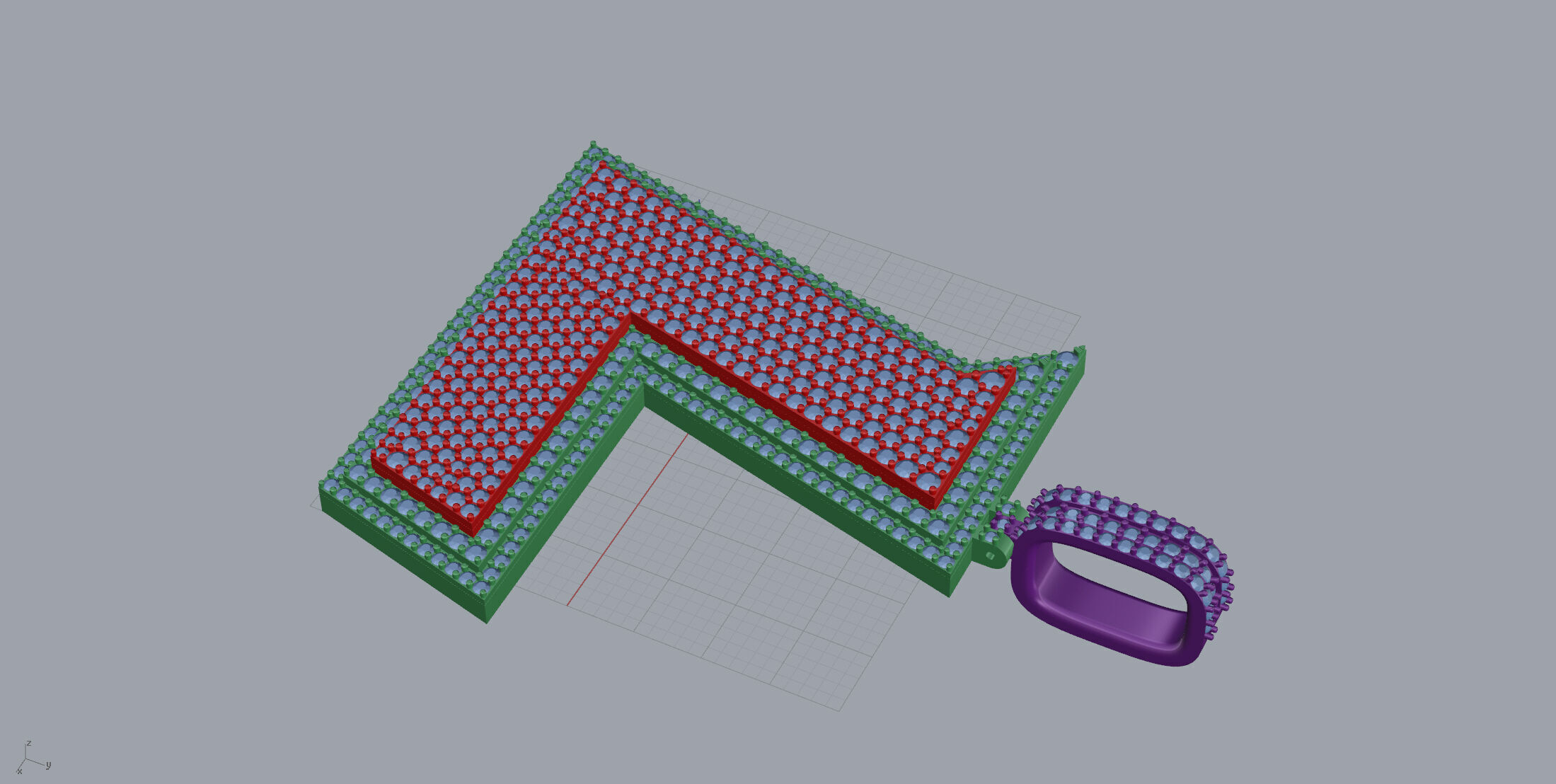 Basket Font L 3D print model_5