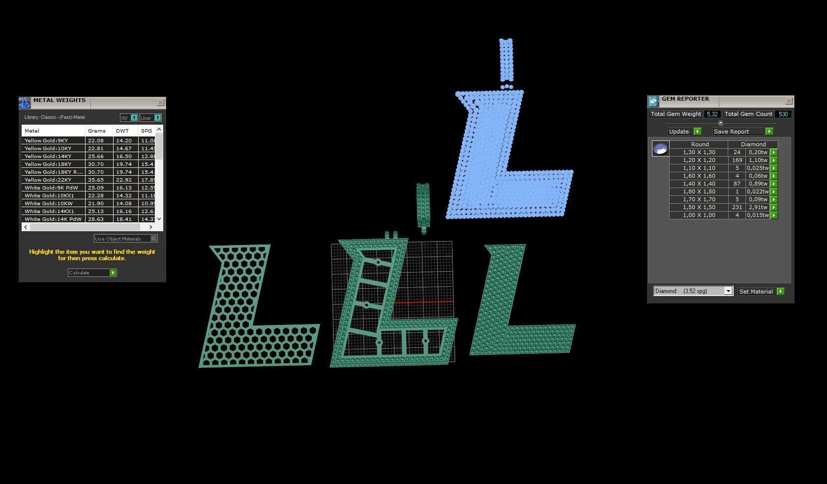 Basket Font L 3D print model_11