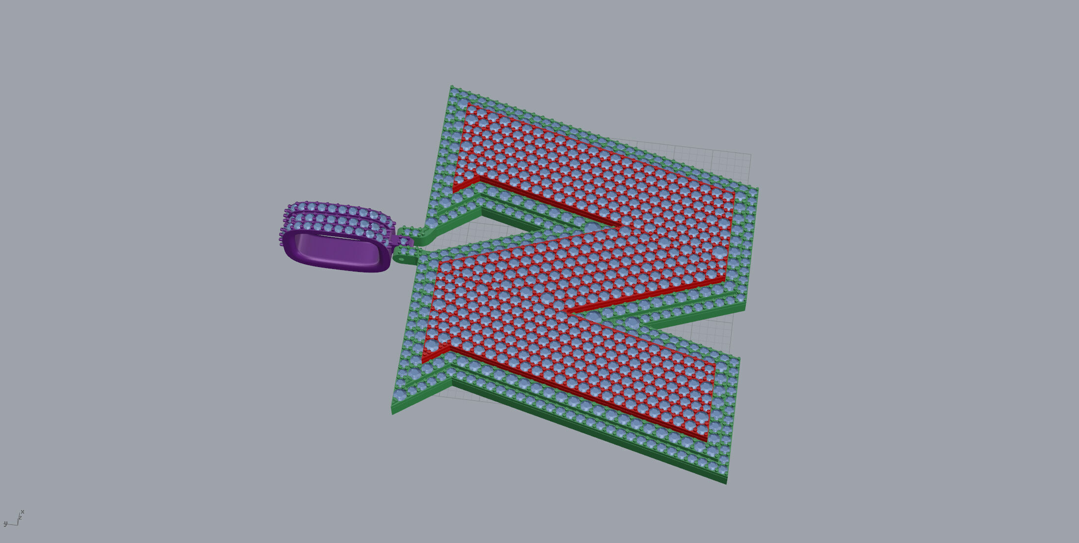 Basket Font N 3D print model_4