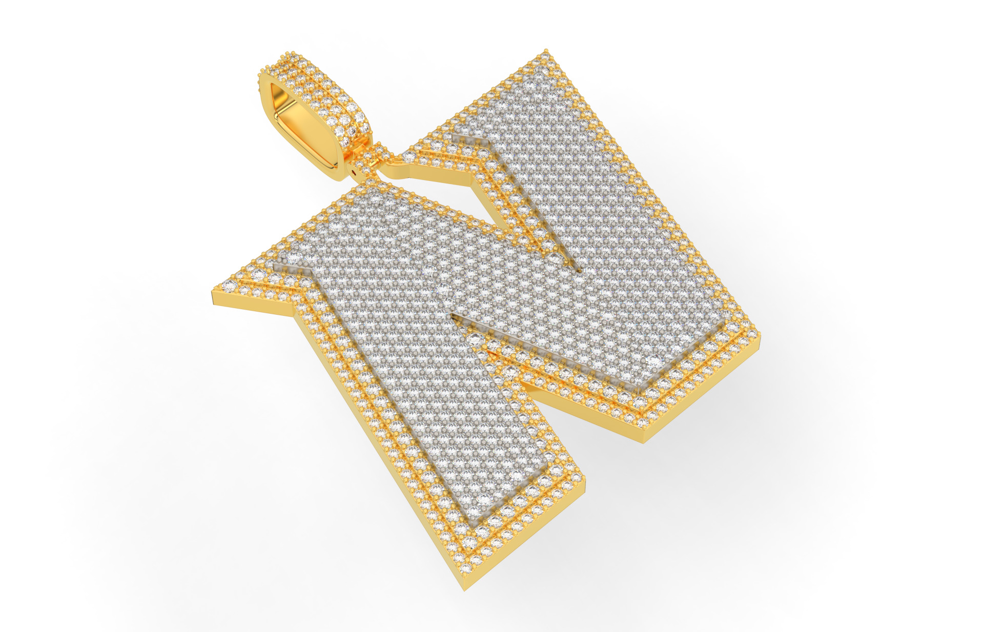 Basket Font N 3D print model_1